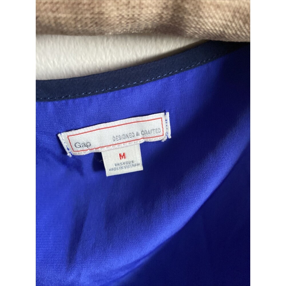Gap Women Blue Casual Dress M, Colleen Tank In Powerful Blue - Picture 3 of 10